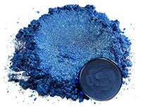 Pigmento en polvo de mica "Angel Blue" (1.76 oz o 50 gr) multiusos para manualidades y manualidades, aditivo | carpintería, epoxi, resina, bombas de baño naturales, pintura, jabón, esmalte de uñas, bálsamo de labios - Arteztik
