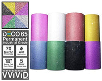VViViD Deco65 Paquete de vinilo adhesivo multicolor de 100.1 x 4.9 ft, incluye rollo de papel de transferencia de 12.0 x 24.0 in (8 rollos) - Arteztik
