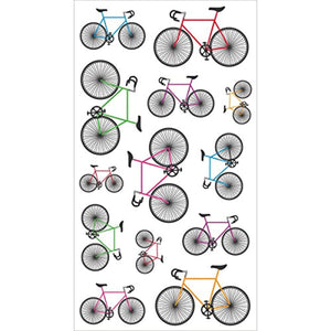 Sticko Scrapbooking pegatinas, Colorful bicicletas - Arteztik