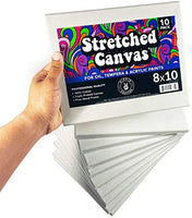 Paquete de 10 lienzos para pintar, 3.5 x 4.7 in, en blanco - Arteztik
