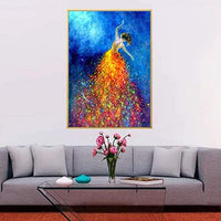 5D DIY Diamond Painting Kits for Adults 30x40cm, Full Square Drill Diamond Crystal Rhinestone Embroidery Cross Stitch Pictures Arts Craft for Home Wall Decor Gift Dancer Girl - Arteztik

