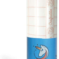 Craftables rollo de cinta de papel de transferencia de vinilo transparente con rejilla de alineación y papel de fácil liberación | 12 pulgadas x 25 pies cinta de aplicación para camuflaje, crickut, calcomanías de vinilo, letreros, ventanas, pegatinas - Arteztik