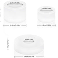 Molde de silicona de resina, Jhua, 3 moldes de resina de cristal de silicona, cuencos y platos pequeños, moldes de resina epoxi para hacer manualidades con flores, bolígrafos, jaboneras, bebidas, contenedores - Arteztik