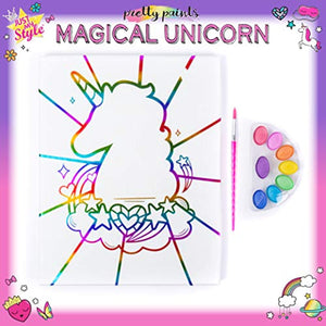 Lienzo con diseño de unicornio mágico, pintura preimpresa de Horizon Group USA - Arteztik