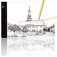 A4 Ultra Slim LED Caja de luz Tracer Luz LED Artcraft Tracing Pad USB Cable Power para Artistas, dibujo, bosquejar, animación - Arteztik