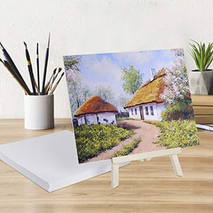 Paneles de lona – 7.9 x 9.8 in, paquete de 3 tablas de lienzo para pintura al óleo y acrílica, 100% algodón - Arteztik