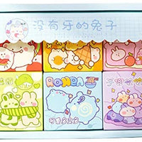 Doraking 300 pegatinas para decoración de conejos de dibujos animados para álbumes de recortes Bujos, 6 temas bonitos conejos pegatinas (amarillo) - Arteztik