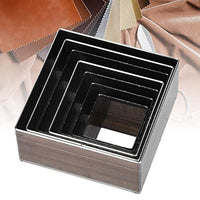 7 moldes de piel para perforación de 0.787-1.969 in, un agujero, huecos, cuadrados, herramienta de bricolaje para hacer bolsas, cinturones, billeteras. - Arteztik
