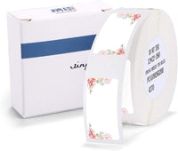 Label Maker Tape NIIMBOT D11 0.47"1.6" Adapted Label Print Paper Standard Laminated Office Labeling Tape Replacement for D11 Handheld Label Machine Waterproof Tear Proof 1 Roll 160 Pcs (White) - Arteztik
