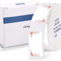 Label Maker Tape NIIMBOT D11 0.47"1.6" Adapted Label Print Paper Standard Laminated Office Labeling Tape Replacement for D11 Handheld Label Machine Waterproof Tear Proof 1 Roll 160 Pcs (White) - Arteztik