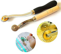 Yang Yao - Kit de herramientas de punzonado de cuero, 18 piezas de costura de trabajo de costura de trabajo de costura de la silla de montar Groover de cuero artesanía DIY herramienta - Arteztik
