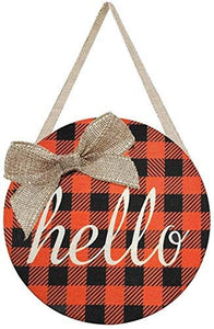 Juego de 3 rebanadas de madera en blanco para decoración de puerta delantera, cartel de madera sin terminar, con cordel y 3 lazos, 12 cintas transparentes para manualidades y decoración de Navidad - Arteztik