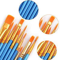 AROIC Paint Brushes Set,120 pcs Nylon Hair Brushes for Acrylic Oil Watercolor Artist Professional Painting Kits - Arteztik