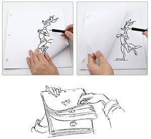 Owfeel Pack de 200pcs 237 mmx270 mm manga Cómic dibujo 70 g papel blanco animación Original Papel de posicionamiento - Arteztik