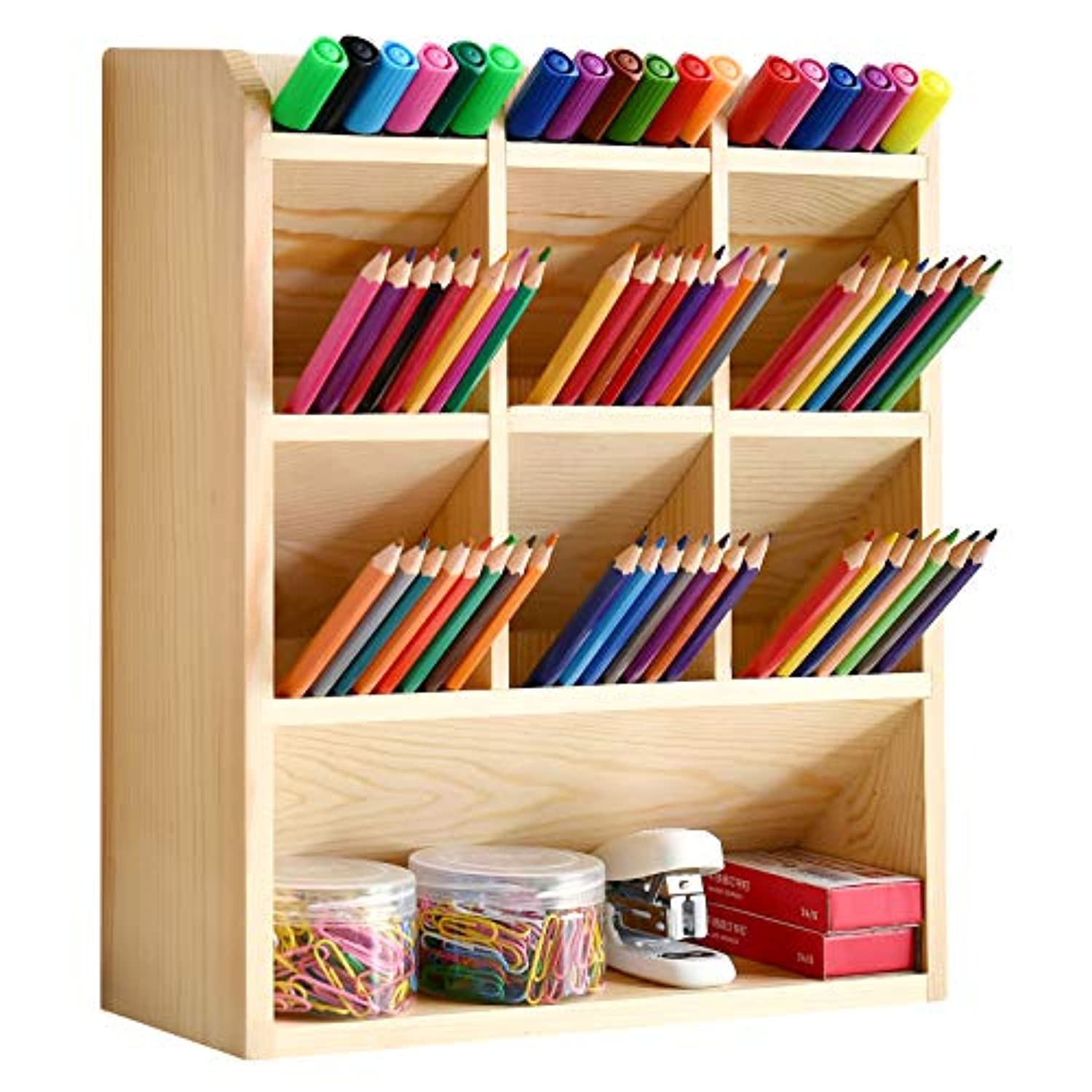 Organizador De Escritorio De Madera, 18 Compartimentos, DIY Office