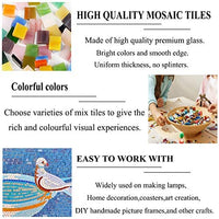 Csdtylh 1000 piezas de mosaico de colores mezclados mosaico de vidrio piezas para decoración del hogar o bricolaje manualidades, cuadrado (forma mixta) - Arteztik
