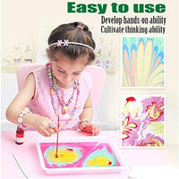 marmolado Kits de pintura niños agua Color Ebru Starter Set para innovador de tela de papel hecho a mano Art juguetes - Arteztik
