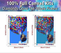 Diamond Painting Kits for Kids, 5D Full Drill Round Crystal Rhinestone Diamond Cross Stitch Art hot air Balloon Diamond Painting Perfect for Home Wall Deco (Diamond Dotz 12x16inch) - Arteztik
