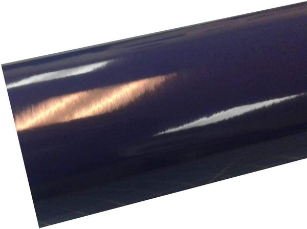 Rollo de 12” x 10' de vinilo autoadhesivo brillante Oracal 651 en color azul oscuro (azul marino) para recortar o perforar para hacer calcomanías - Arteztik