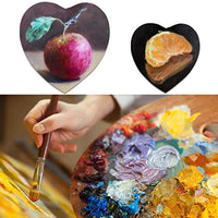 Lienzo estirado en forma de corazón de algodón tablero de pintura blanco blanco marco arte arte arte arte conjunto conjunto de 2 (20/11.8 in) para pintura acrílica vertir pintura al óleo artista medios - Arteztik
