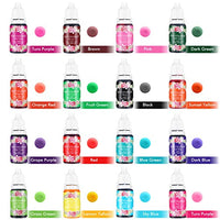 Bearals - Colorante para jabón con bombas de baño, 16 colores, colorante para bombas de baño, kit de suministros para bombas de baño, limo, jabones y manualidades (0.35 oz cada uno) - Arteztik