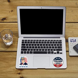 Trump Pegatinas y calcomanías 2020 Pegatinas de vinilo impermeables para ordenador portátil, Hydro Flask 50PCS Election American Flag Pegatinas Graffiti Pegatinas para botellas de agua, motocicleta, teléfono, ordenador, equipaje - Arteztik