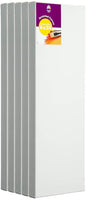 Markin Arts Finesse Series - Lienzo de titanio y acrílico de calidad A, con perfil de 0.6 in, para decoración horizontal y larga, 3.1 x 9.4 in, de madera maciza sueca, libre de ácido/decoloración, Algodón, Paquete de 5 - Arteztik
