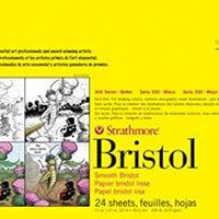 'Strathmore str-342 – 117 24 Hoja vitela Bristol Pad, 11 por 17" - Arteztik
