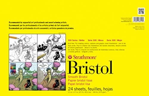 'Strathmore str-342 – 117 24 Hoja vitela Bristol Pad, 11 por 17