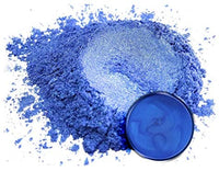 Pigmento en polvo de mica "Angel Blue" (1.76 oz o 50 gr) multiusos para manualidades y manualidades, aditivo | carpintería, epoxi, resina, bombas de baño naturales, pintura, jabón, esmalte de uñas, bálsamo de labios - Arteztik
