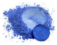 Pigmento en polvo de mica "Angel Blue" (1.76 oz o 50 gr) multiusos para manualidades y manualidades, aditivo | carpintería, epoxi, resina, bombas de baño naturales, pintura, jabón, esmalte de uñas, bálsamo de labios - Arteztik

