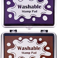 Best Stamp Craft - Almohadillas de tinta lavables para sellos de dedos, 10 colores, ideales para papel, álbumes de recortes, regalos bonitos para niños y niños (10 unidades) - Arteztik