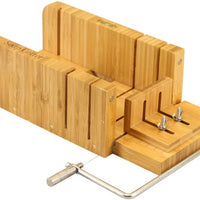 Joyeee - Molde de jabón de madera ajustable y multifunción, hecho a mano, molde de jabón de silicona hecho a mano con caja de madera, suministros para hacer jabón, kit de moldes de jabón de silicona - Arteztik