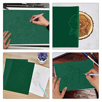 50 hojas de papel de transferencia de carbono con 5 lápices para repujado, papel de copia de carbono para lienzo, papel, madera, bricolaje, carpintería, pintura a mano (8.3 x 11.8 in) - Arteztik