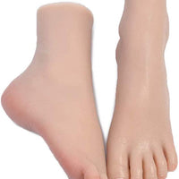 Maniquí de silicona con patas pequeñas, tamaño real para mujer, 1 par de calcetines de exhibición para zapatos de sandalia con forma de calcetín con clavos, estilo de vena platino, más realista - Arteztik
