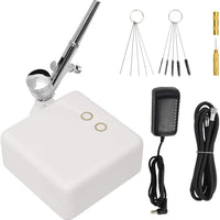 Kit de aerógrafo DKIEI recargable de una sola acción modelo de aerógrafo kit mini compresor de aire de pulverización, juego de bolígrafo para maquillaje, galletas, tartas, arte pintura de uñas, tatuaje, pintura facial, modelo para colorear - Arteztik
