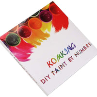 Komking DIY pintura al óleo por Numbers Kit para adultos principiantes, colorida pintura de animales en lienzo 16 x 20 pulgadas - Arteztik