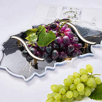 Juanya Molde de bandeja de resina de silicona, bandeja ovalada de ágata de geodo, moldes de fundición epoxi para hacer bandeja, tabla de servir y soporte de accesorios, decoración del hogar (molde de bandeja) - Arteztik