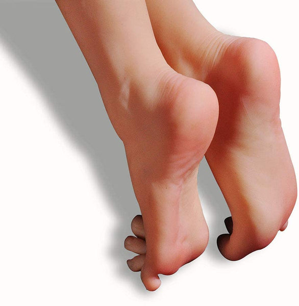 Maniquí de silicona para pies, talla de la vida, modelo de exhibición de piernas femeninas para dibujo, para práctica de uñas, joyas, sandalias, calcetines de zapatos (individual) - Arteztik