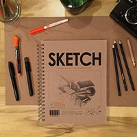 Cuaderno de bocetos de Ideación de diseño: libro de bocetos de papel premium para lápiz, tinta, rotulador, carbón vegetal y acuarela, ideal para arte, diseño y educación. - Arteztik