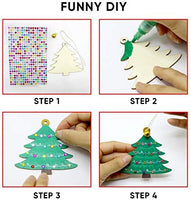 50 adornos de madera sin terminar para decoración navideña y manualidades, 10 estilos de madera sin terminar para decoración de Navidad y manualidades - Arteztik
