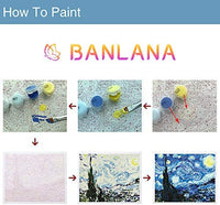 BANLANA - Kit de pintura por números para adultos con marco de madera, 16.0 x 20.0 in, enmarcado, para adultos - Arteztik
