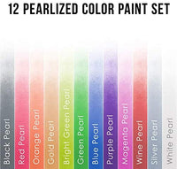 US Art Supply 12 colores primarios opacos acrílico aerógrafo pintura Set con reductor y limpiador 1 oz. Botellas - Arteztik
