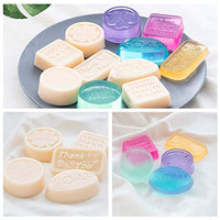 QumenEY 14 moldes de jabón de silicona antiadherentes, de grado alimentario, redondo, ovalado, suministros para hacer jabón hecho en casa, magdalenas, magdalenas, molde para hornear (colores mezclados) - Arteztik
