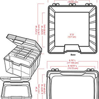 ArtBin 6947ZZ - Organizador de fotos y manualidades, caja grande con [5] cajas de almacenamiento de plástico en el interior, transparente, 5 unidades - Arteztik