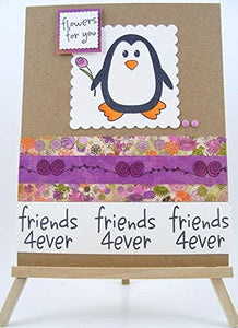 Los sellos de la vida morepenguins2love sellos transparentes para tarjetas y álbumes de recortes (4 x 6 inch hoja) por Stephanie Barnard – lindo pingüinos y sentimientos - Arteztik