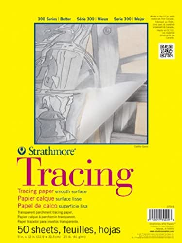 Strathmore 300 Series - Almohadilla de trazado (18.9 x 24.0 in, 50 hojas) - Arteztik