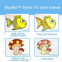 MayMoi Washable Tempera Paint Sticks | Non-Toxic, Quick Drying & No Mess Paint Sticks for Kids (12 Bright Colors, 6g) - Arteztik