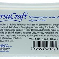 VersaCraft Tinta de pigmento multiusos a base de agua (VK-182 Real Negro) - Arteztik