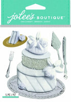Jolee del boutique dimensional pegatinas, tarta de boda - Arteztik

